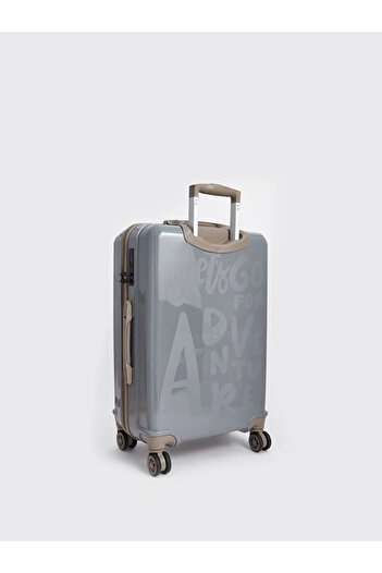 LC Waikiki Lcw Accessories Silver Silvery Lock Detailed Small Size Suitcase