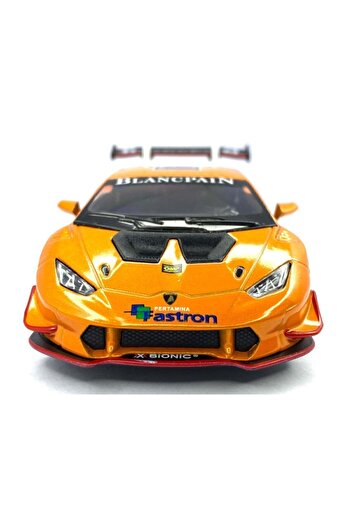 Kinsmart Lamborghini Huracan Lp620 - 2 Super Trofeo Çek Bırak 5inch. Lisanslı Model Araba, Oyuncak Araba 1:36