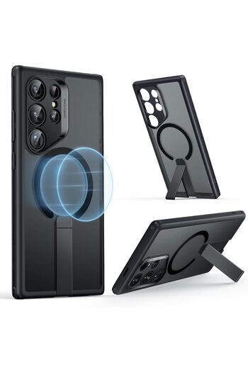 ESR Samsung S24 Ultra Case - Kickstand & MagSafe,3 Stand Modes,Military-Grade Protection,Frosted Black