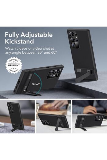 ESR Samsung Galaxy S24 Ultra Case, Shockproof Kickstand Cover with 3 Stand Modes, Military-Grade, Black