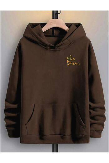 AFROGİYİM Unisex Dream Man Sculpture Front Back Printed Oversize Hooded Hoodie