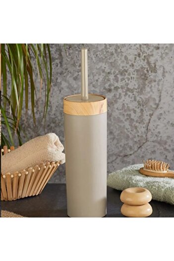 safestore Σετ μπάνιου 5 τεμαχίων Limpia Bamboo Pattern - Κάδος απορριμμάτων, Υγρό Σαπούνι, Κουτί θήκης οδοντόβουρτσας