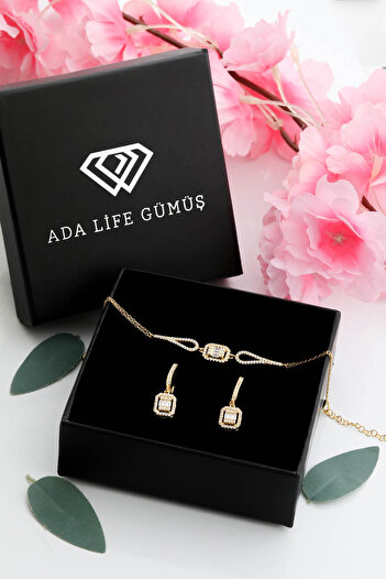 ADA LİFE GÜMÜŞ 925 Ayar Gümüş 2 Li Baget Set (ÖZEL KUTULU)