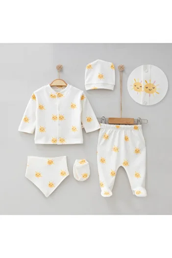 Overdo Newborn Sun Patterned Set of 5