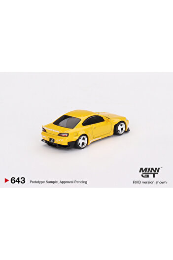 mini gt 1/64 Scale Collectible Model Vehicle Mgt00643 Nissan Silvia Rocket Bunny / Bronze Yellow