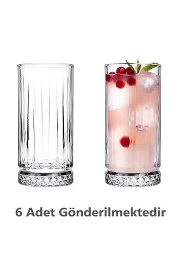 KAVEH Oslo 6'lı Meşrubat Bardağı Uzun