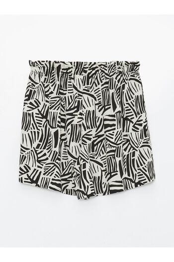 LC Waikiki Gemusterte Damen-Badeshorts – elastische Taille