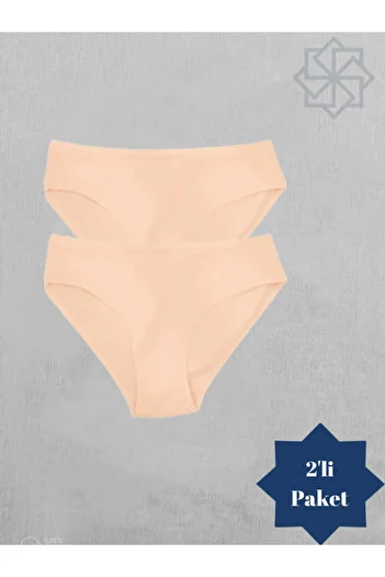 Adeniz Cotton Lycra Women's Bikini - Slip Panties 2-Piece Skin Pack