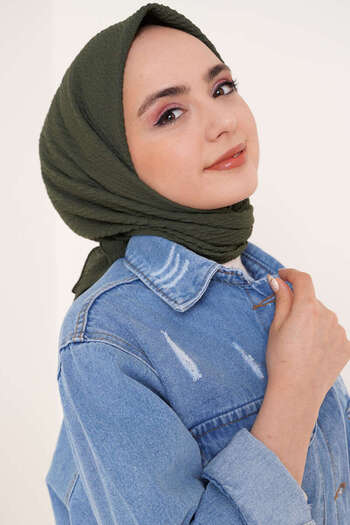Şalland Camouflage Green Shawl and Mio Jazz Scarf