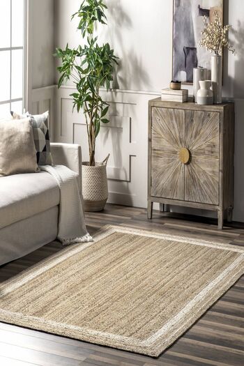 SÜNGERSAN Digital Printed Non-Slip Living Room Carpet - Washable Base, for Kitchen and Hallway