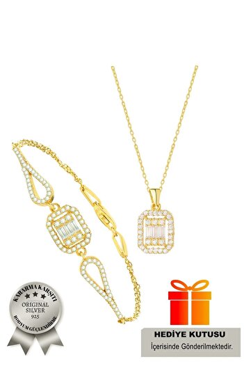 ADA LİFE GÜMÜŞ 925 Ayar Gümüş 2 Li Baget Set (ÖZEL KUTULU)