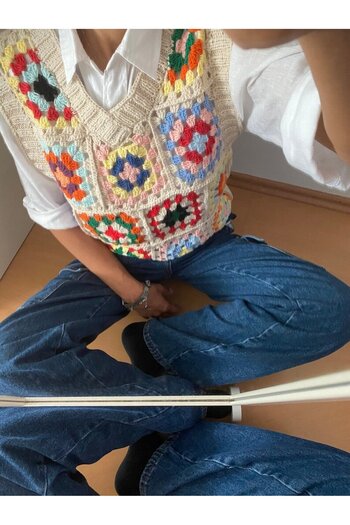 El örgüsü Women's Sweater and Vest - Hand Knitted