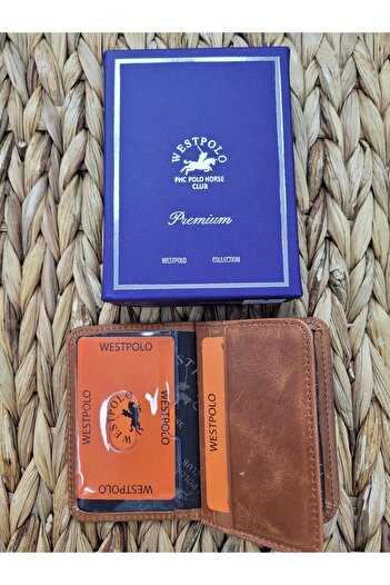 Westpolo Θήκη για κάρτες Unisex 1026 από γνήσιο δέρμα