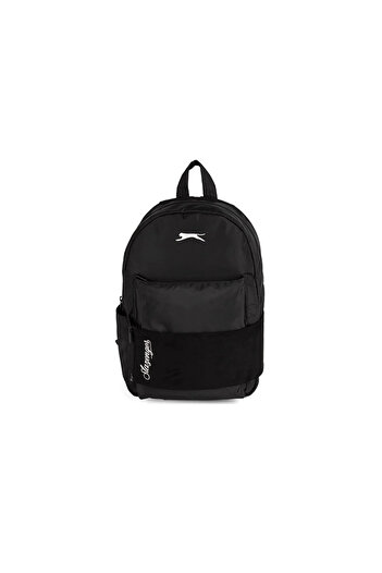 Slazenger Black Parachute Backpack with Front Tape Detail 2023 New