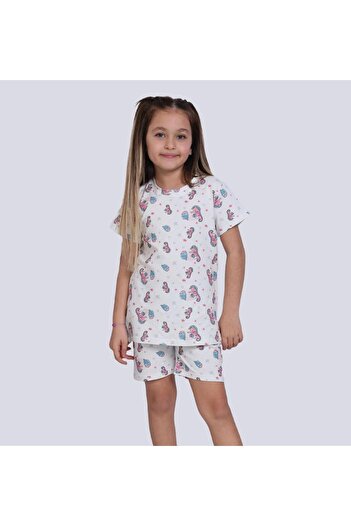 Little Pumpkin Girl's Pajama Set with Shorts