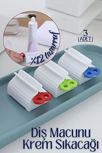 Transformacion Diş Macunu Krem Sıkacağı 3 lü Set Tuppo Design