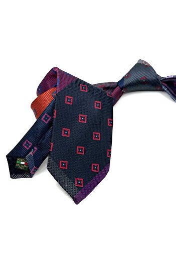 Kravatkolik Colorful Motif Patterned Patchwork Tie - Kk12792
