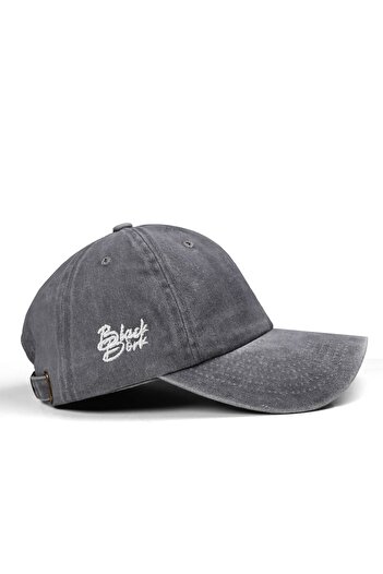 BlackBörk Unisex Vintage Lion Patterned 9 Gray Baseball Hat (Antiqued)