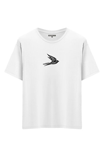 Mounte Bianca Unisex Uccello - Μπλουζάκι Oversize