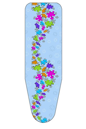 GERCELLA 3D Puzzle Pattern Heat Resistant Ironing Board - Case and Cover Cloth Ironing Board Cover