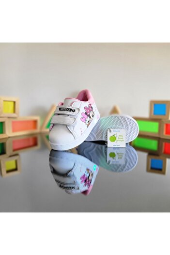 elma bebe Ortopedik Işıklı Minie Mouse Hafif Rahat Yumuşak Esnek İlkadım Kız Çocuk Sneaker Spor Ayakkabı