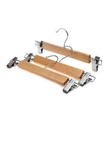 BALSA 5 Pieces Clothes and Clothing Hangers - Wooden Peg Hanger Pants Hanger