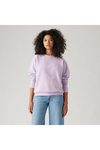 Levi's Lilac Round Neck Women's Sweatshirt - Everyday 001Ty-0002