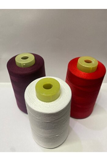 MUTLU İPLİK Set of 3 Sewing Thread 120 No 5000m Polyester