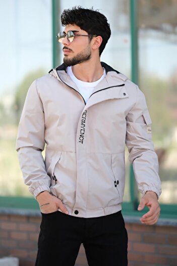 Stilkombin Printed Sports Lycra Fabric Raincoat with Arm Pockets Seasonal PLDP 2968