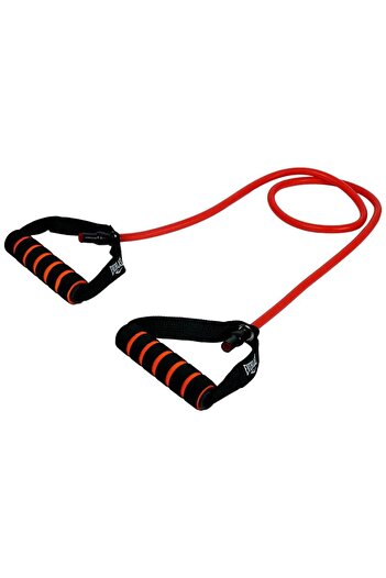 EVERLAST Ab. Medium Resistance Toning Tube | Red |Natural Rubber | Resistance Band | Unisex
