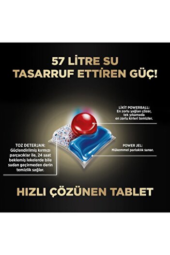 Finish Quantum Ultimate Bulaşık Makinesi Deterjanı  Kapsül Tablet 180 Adet (60 x 3'lü)