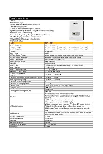 Lexron 1 Kw 1000 Watt 12 Volt Mppt Akıllı Inverter