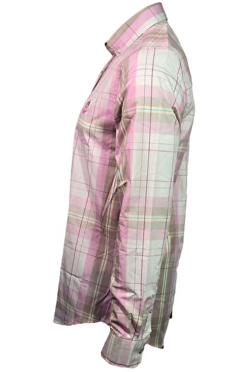 Campione 1709720   Pink Men's Plaid Shirt