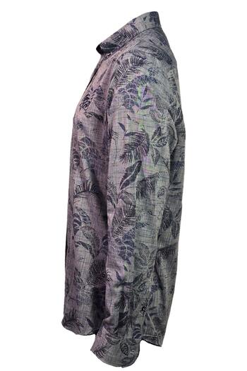 Campione 1709446   Men's Indigo Patterned Shirt