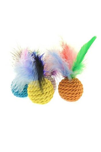 Pet Materyal Rattle Furry Ball Cat Toy