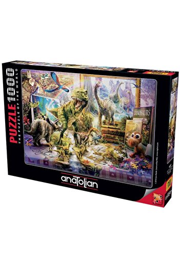 Anatolian Puzzle 1000 Pieces Dinosaurs on Stage / Dino Toys Come Alive 1067