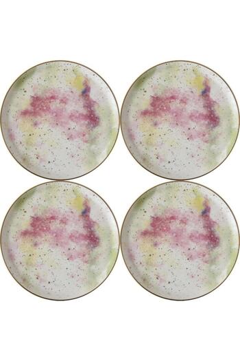 Porland Cosmos Pattern Flat Plate 20cm Set of 4 04alm003394