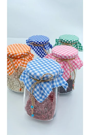 White Alamode Jar Lid Set of 10