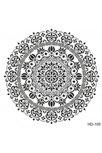 Cadence Hd109 Damask Home Decor Stencil 45x45