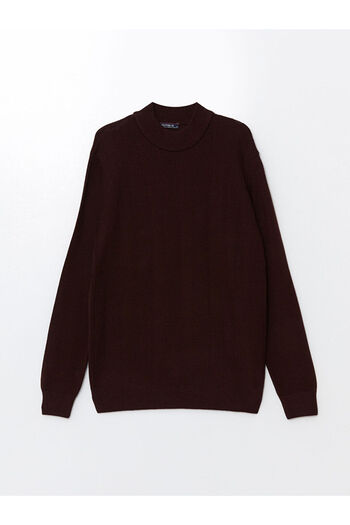 LC Waikiki Men's Knit Sweater - Half Turtleneck, Long Sleeve