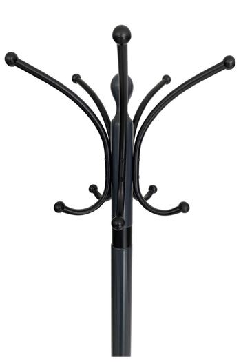 TOLUNAY Anthracite Gray Clover Model Coat Rack Footed Hanger Painted