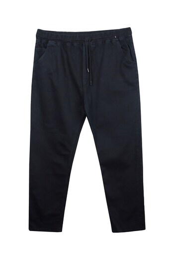 marufshop Large Size Black Jeans - 118-156 Kilo Weight, Lace-Up Waist