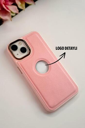mooodcase İphone 13 Uyumlu Luxury Leather Logo Silikonlu Telefon Kılıfı Mchzr