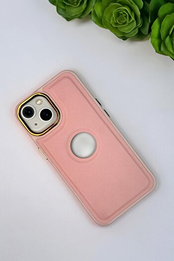 mooodcase İphone 13 Uyumlu Luxury Leather Logo Silikonlu Telefon Kılıfı Mchzr