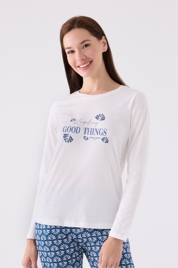 Pierre Cardin Long Sleeve New Season Women's Pajamas Set
