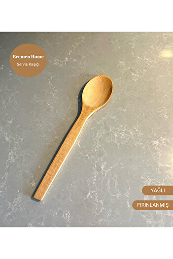 Bremen Home Wooden Serving Spoon (Baked-Oil)