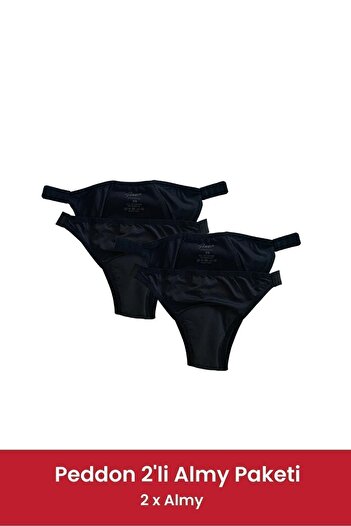 PEDDON Almy Comfort Model - 2-Piece Offer Pack, Super Absorbent Ultra Hygienic, Size Adjustable Menstrual Panties 2 Pieces