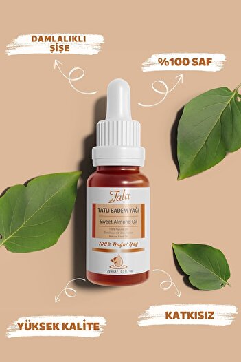 Tala Tatlı Badem Yağı %100 Saf ve Doğal Soğuk Sıkım 20 Ml