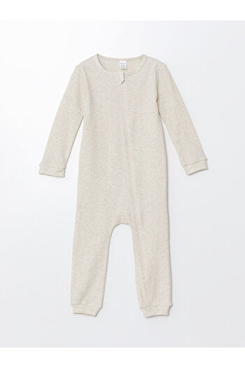 LC Waikiki Crew Neck Long Sleeve Jumpsuit for Baby Boy