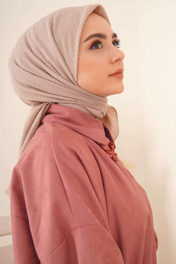 Huzurlu İpek Miyo Jazz Scarf/Mocha